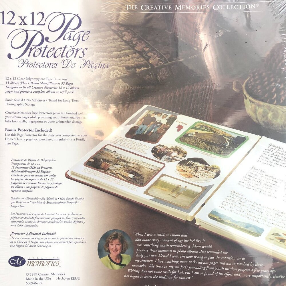 The Creative Memories Collection Clear Page Protectors 12" X 12"